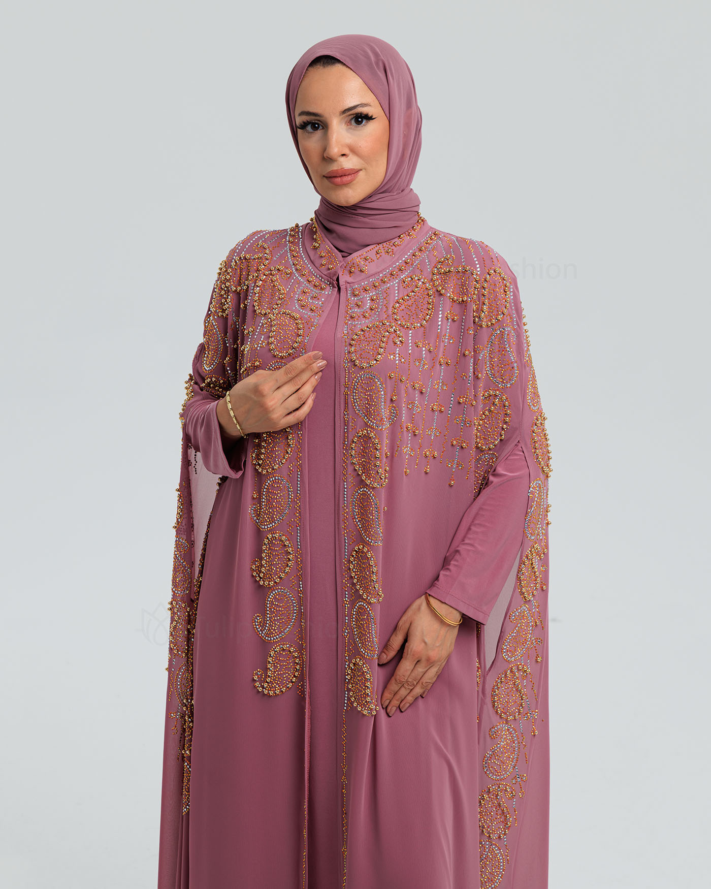 Abaya - Mauve - 7