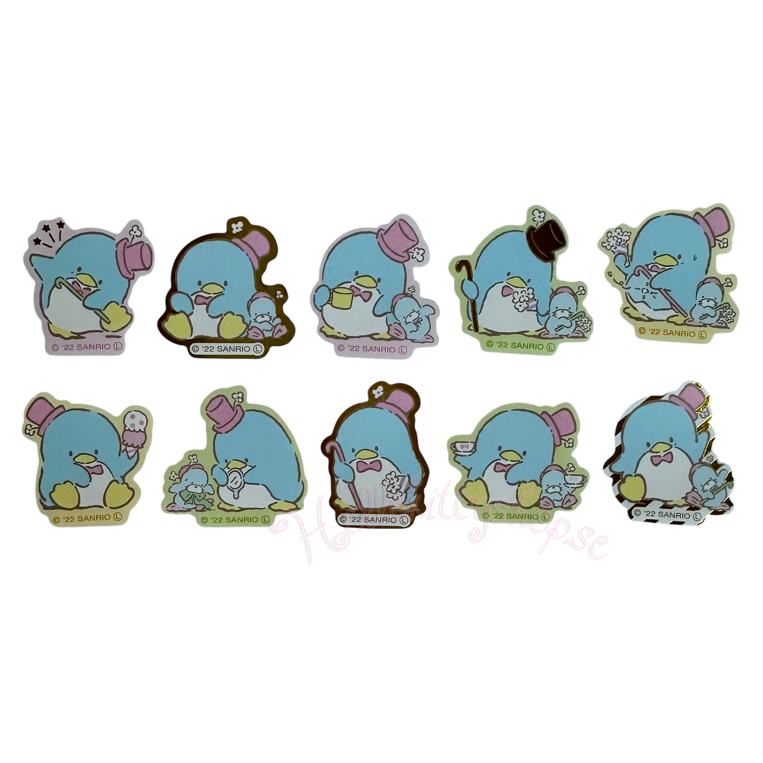 Sanrio Tuxedo Sam Flake Stickers - 40 st Klistermärken - 3