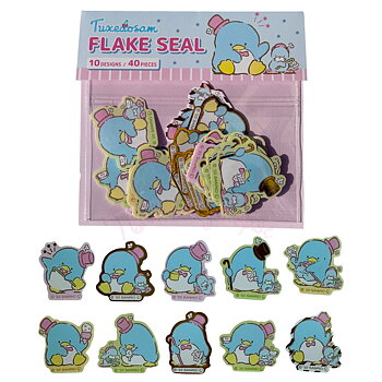 Sanrio Tuxedo Sam Flake Stickers - 40 st Klistermärken