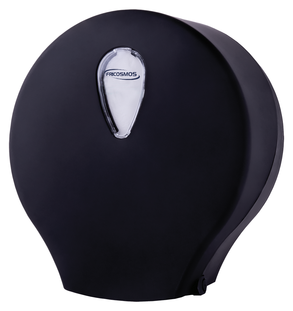 Matte black toilet paper dispenser