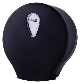 Matte black toilet paper dispenser