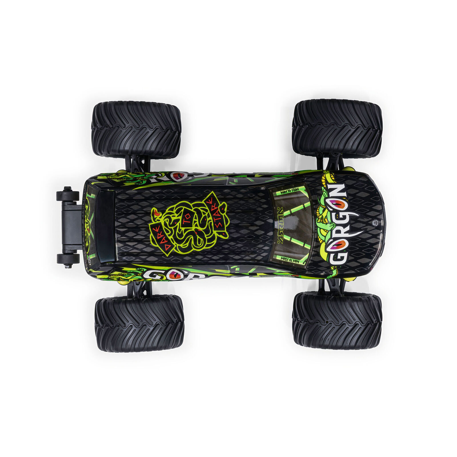 Arrma 1/16 GORGON GROM 4X4 RTR Brushed Monster Truck (Battery & Charger Included), Yellow - 4