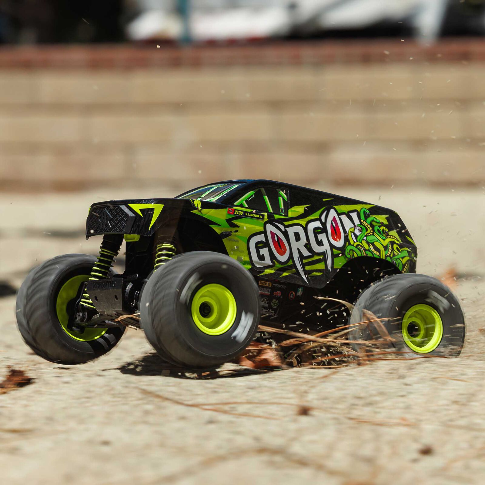Arrma 1/16 GORGON GROM 4X4 RTR Brushed Monster Truck (Battery & Charger Included), Yellow - 18