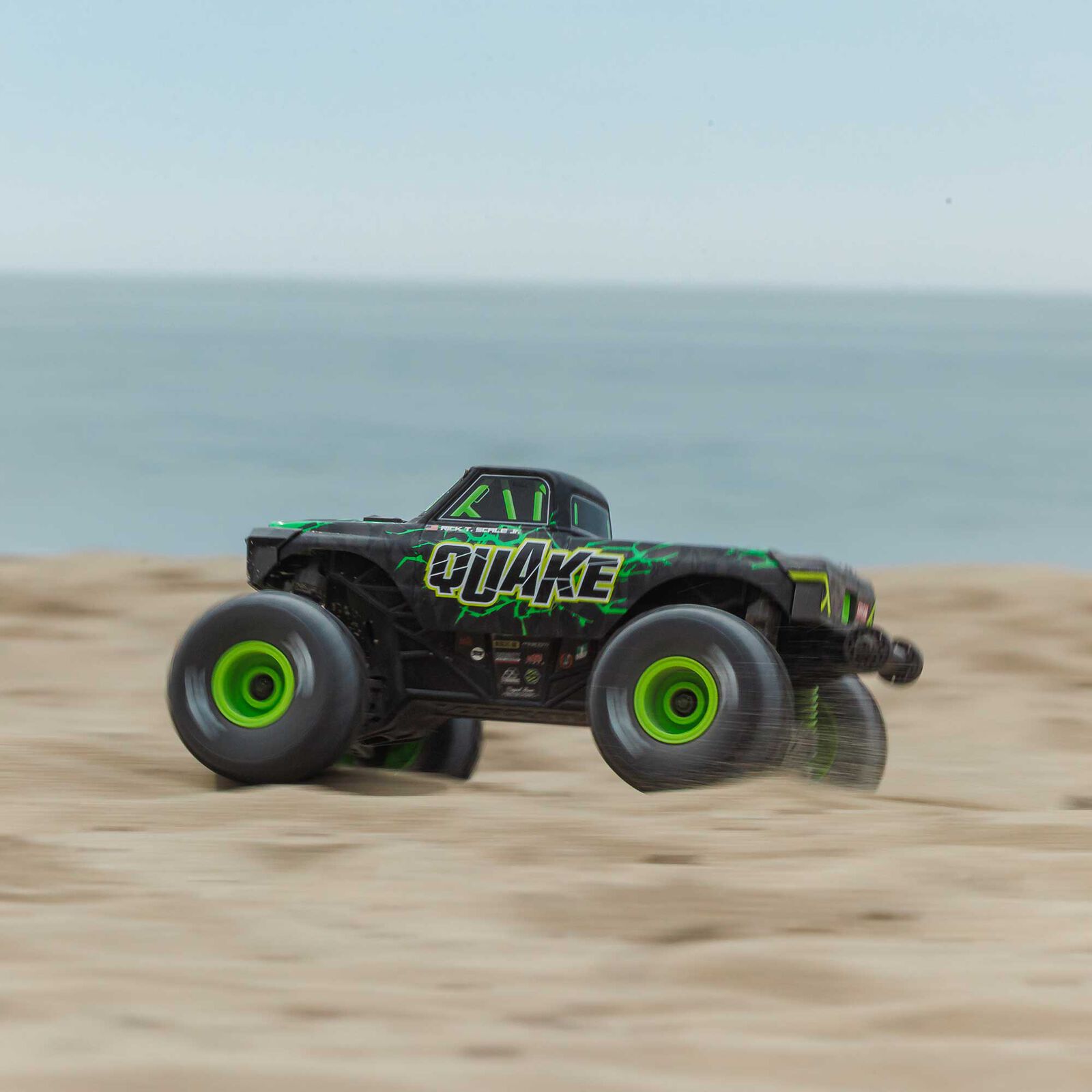 Arrma 1/16 QUAKE GROM 4X4 RTR Brushed Monster Truck (Battery & Charger Included), Green - 14