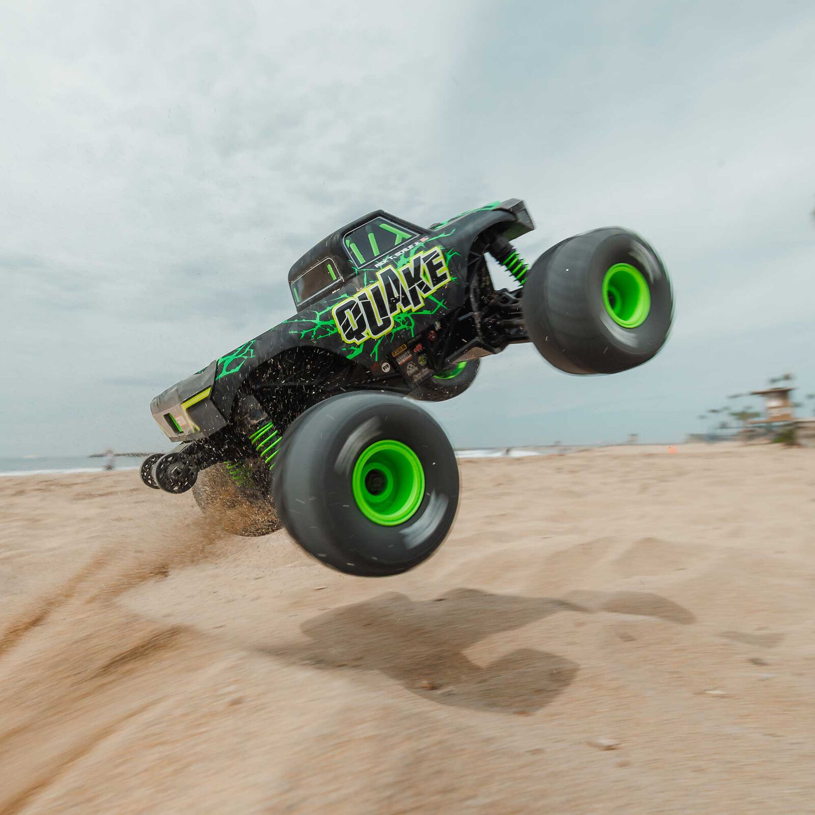 Arrma 1/16 QUAKE GROM 4X4 RTR Brushed Monster Truck (Battery & Charger Included), Green - 12