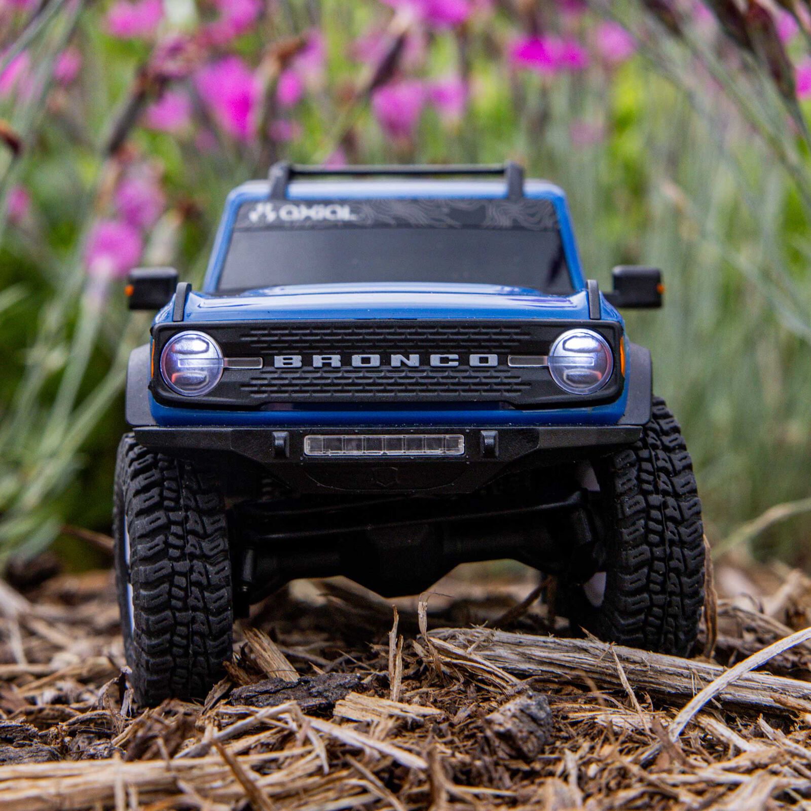 Axial 1/30 SCX30 Ford Bronco 4X4 RTR Brushed Rock Crawler (Battery & Charger Included), Blue - 18