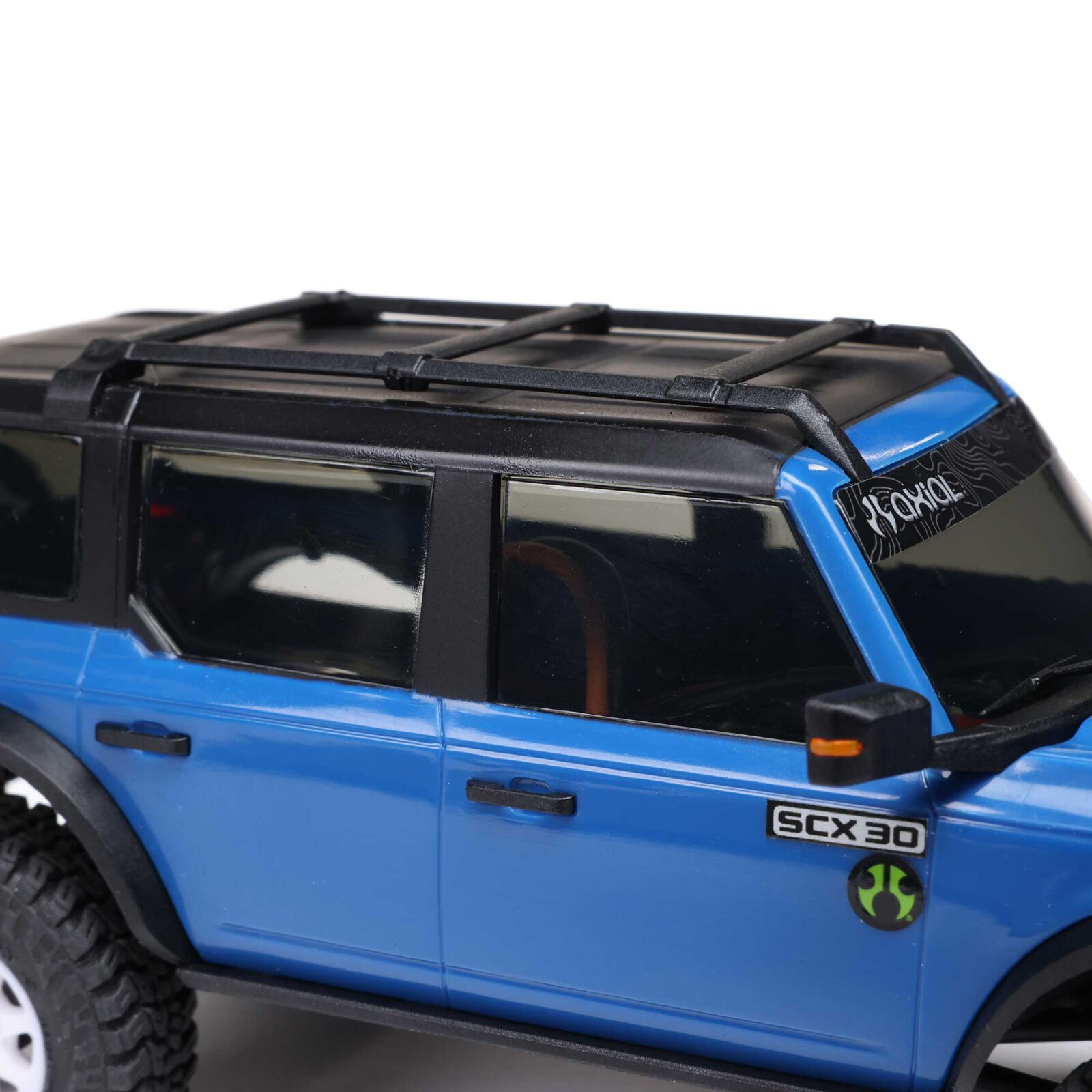 Axial 1/30 SCX30 Ford Bronco 4X4 RTR Brushed Rock Crawler (Battery & Charger Included), Blue - 16