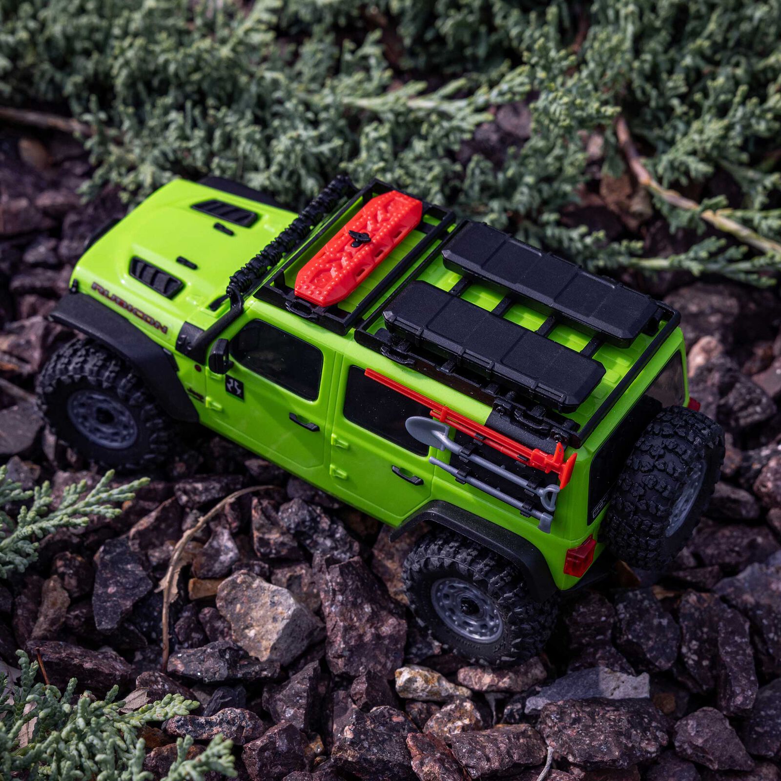 Axial 1/30 SCX30 Jeep Wrangler JLU 4X4 RTR Brushed Rock Crawler (Battery & Charger Included), Green - 10