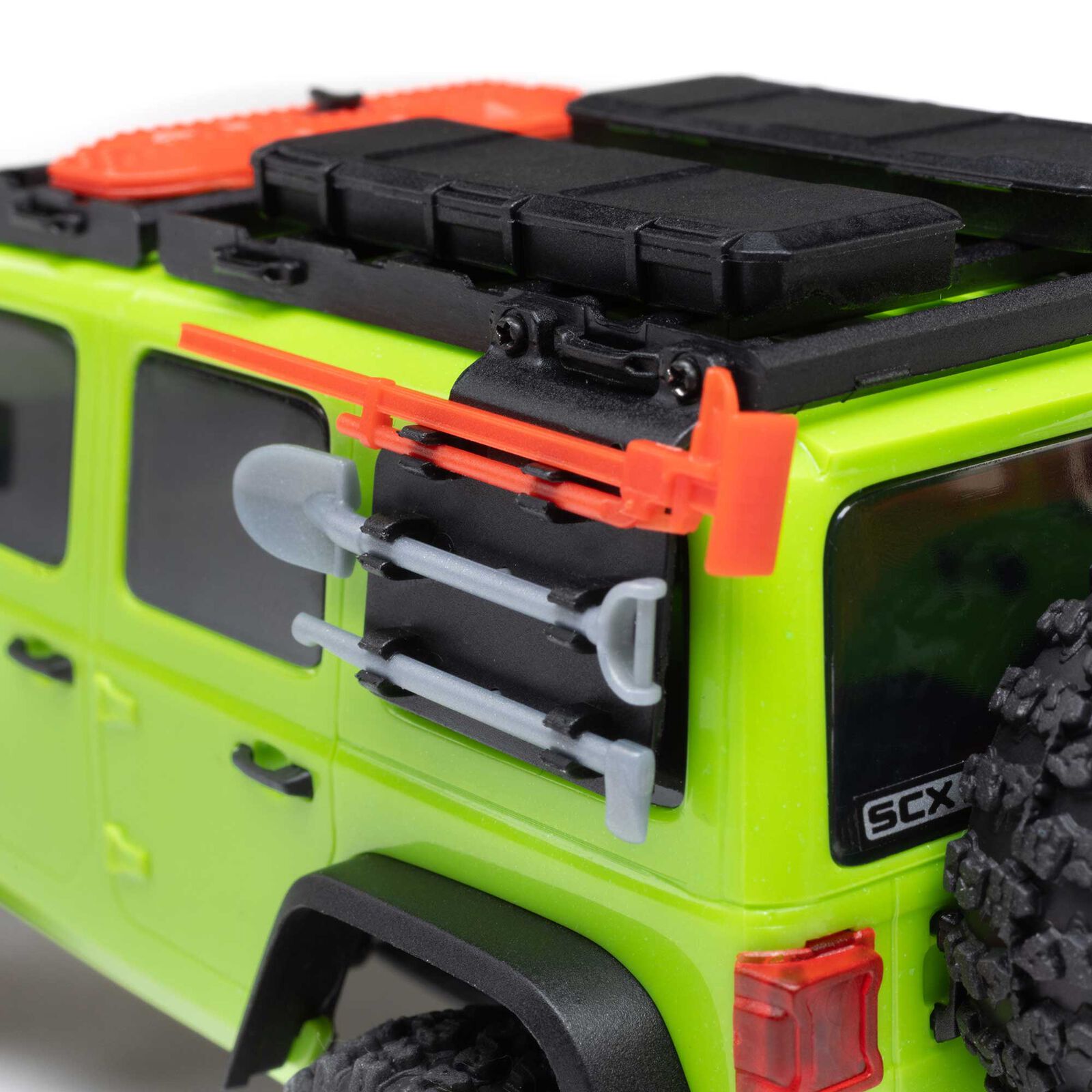 Axial 1/30 SCX30 Jeep Wrangler JLU 4X4 RTR Brushed Rock Crawler (Battery & Charger Included), Green - 20