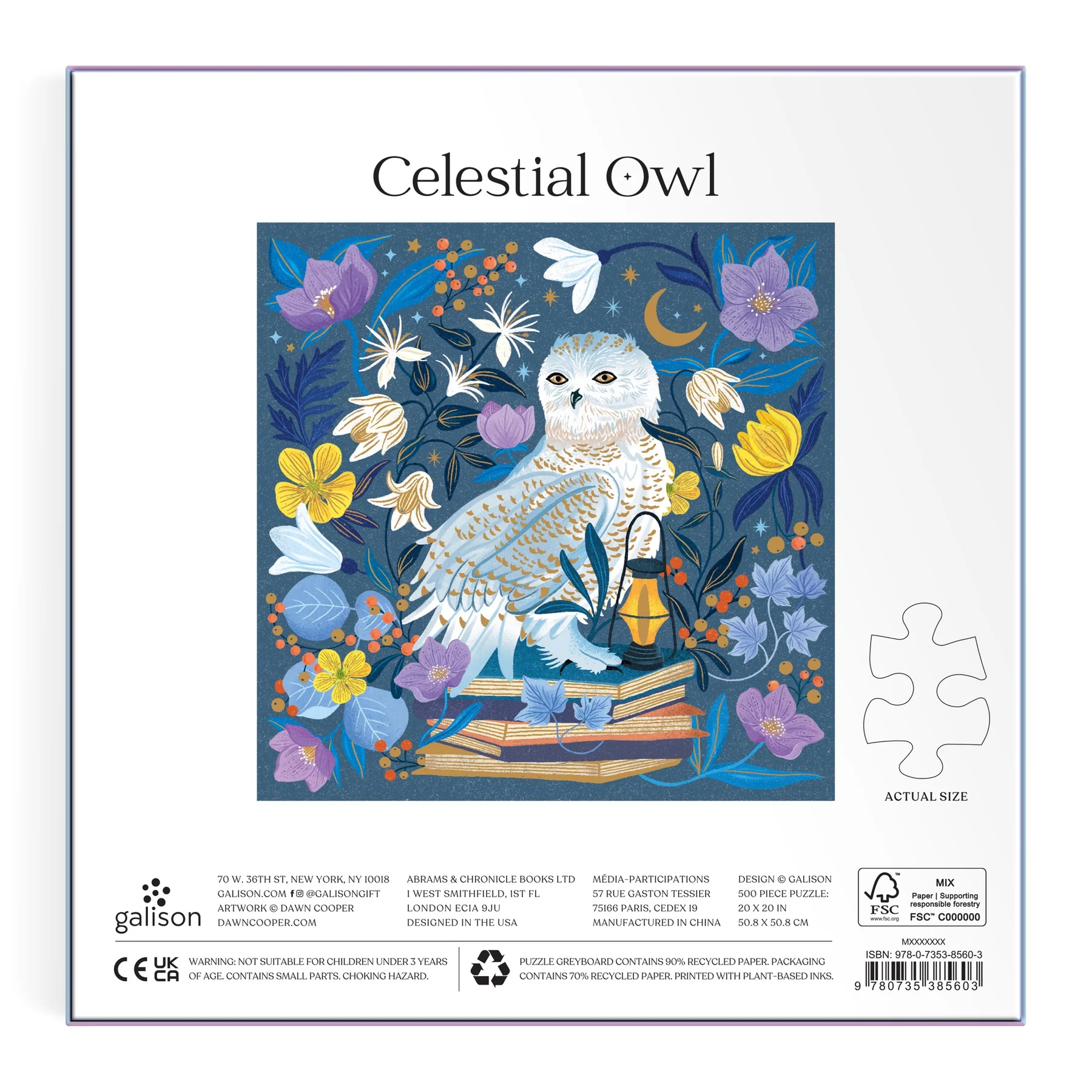 Celestial Owl 500 Piece Foil Puzzle - 6