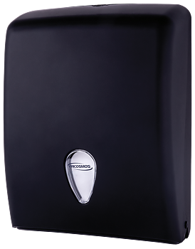 Matte black Z-fold towel dispenser