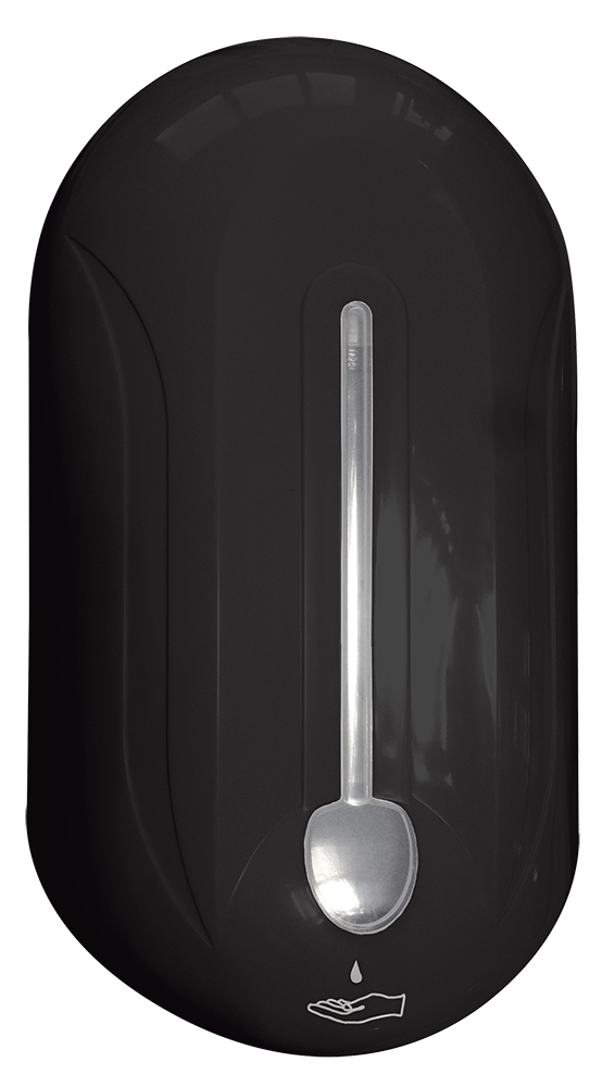 Matte black automatic soap dispenser