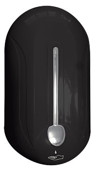Matte black automatic soap dispenser