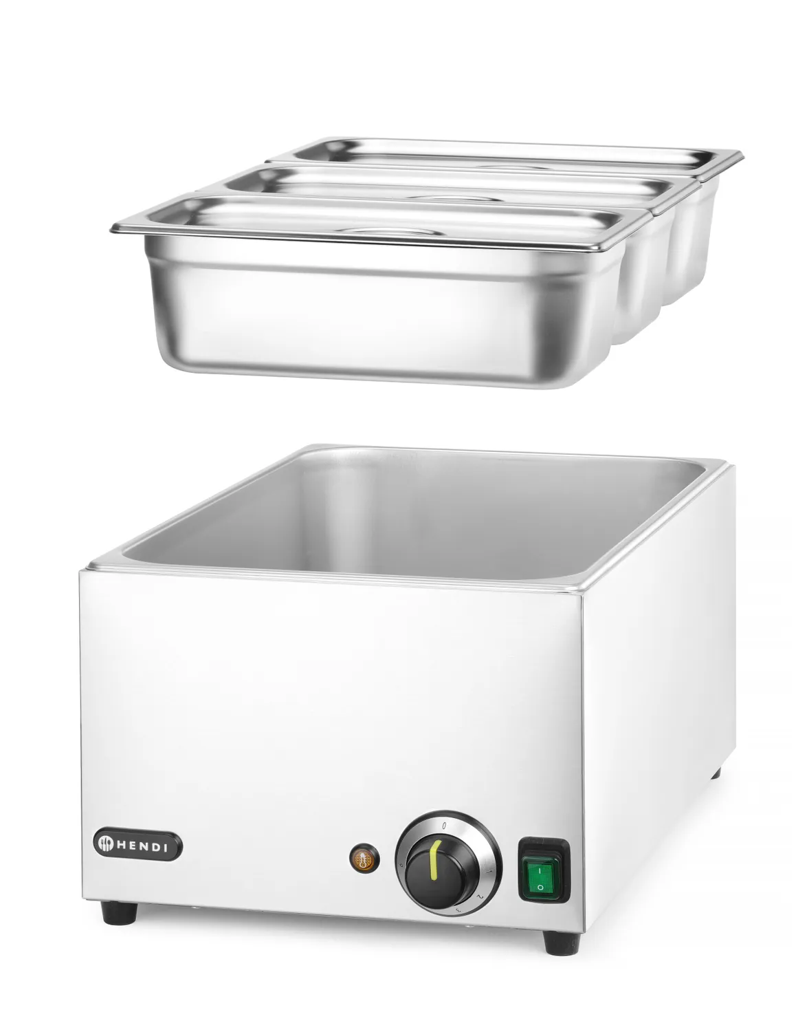 Water bath incl. 3 x GN 1/3-100 mm canteens - 3