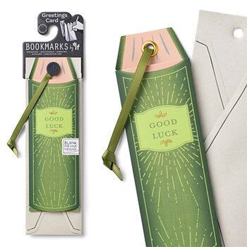 Bookmark Collection : Greeting Cards  Good Luck - Dubbelt kort och bokmärke i ett!