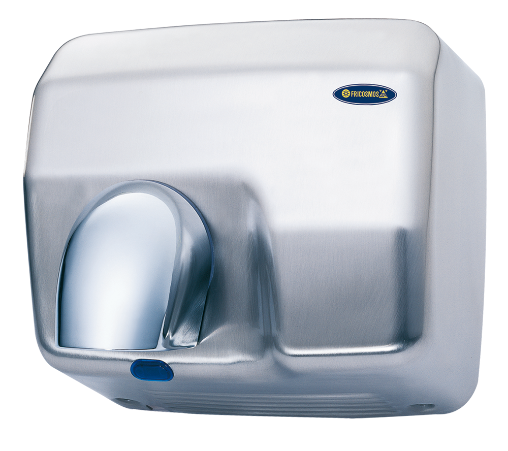 Stainless satiny optic hand drier with nozzle