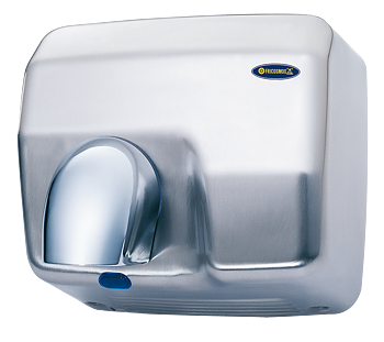 Stainless satiny optic hand drier with nozzle