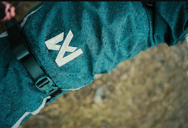 Non-stop Fjord Lined Raincoat dark teal - fodrat regntäcke - 6