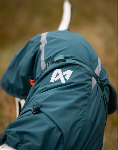 Non-stop Fjord Lined Raincoat dark teal - fodrat regntäcke - 5
