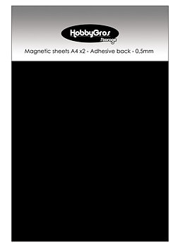 HobbyGros Storage "Magnetic Sheets A4 (2 pcs) - Adhesive Back"