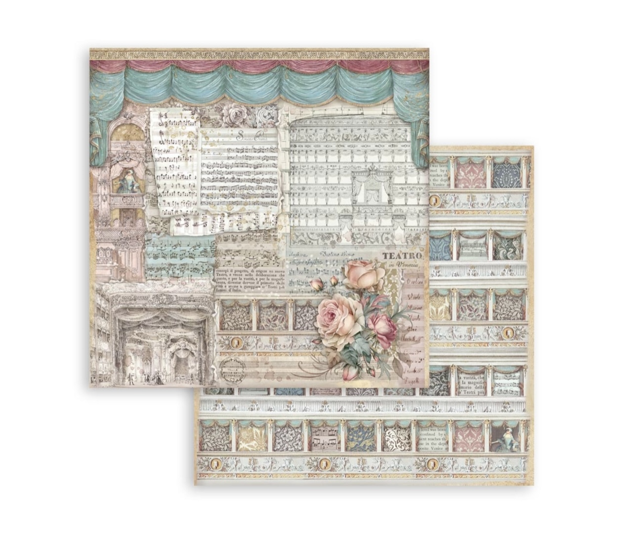 Stamperia Paper Pad 8X8 - Venice City of Art - 4