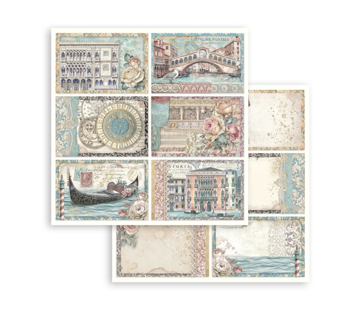 Stamperia Paper Pad 8X8 - Venice City of Art - 5