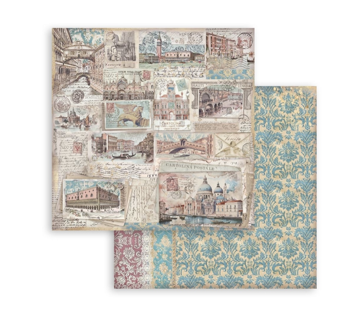 Stamperia Paper Pad 8X8 - Venice City of Art - 7