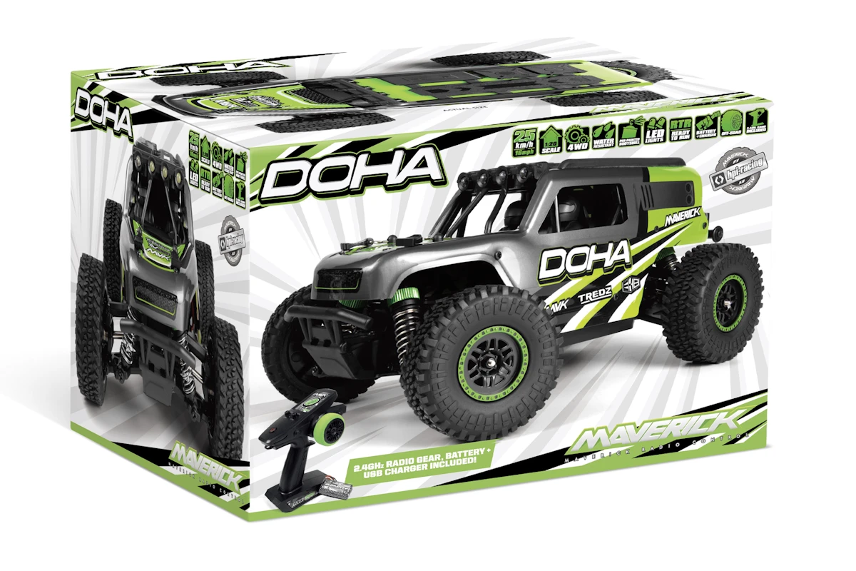 Maverick RC Maverick Doha 1/20 4WD Electric Truck - grön - 6