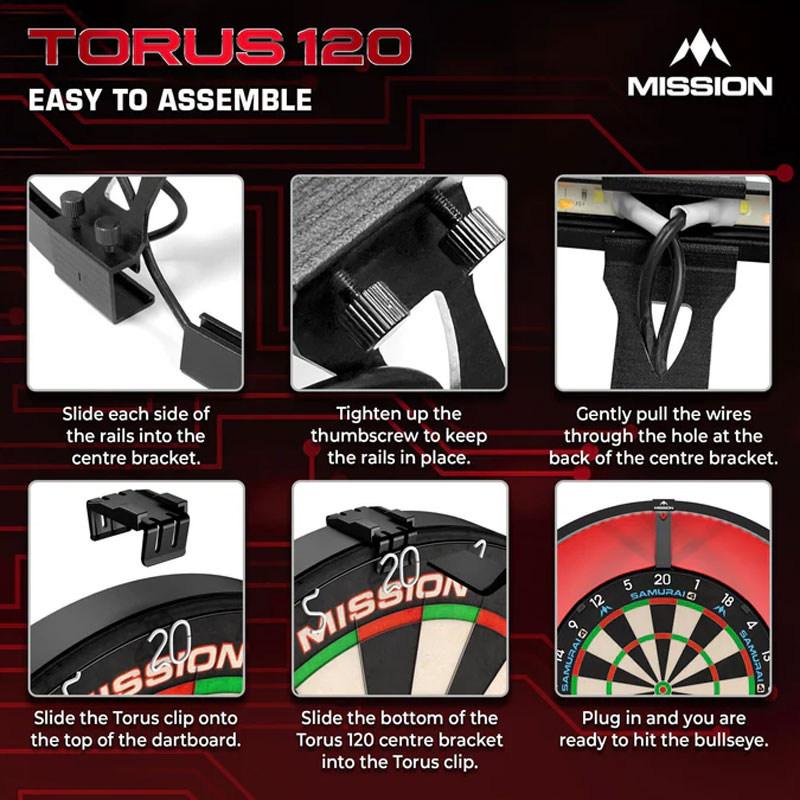 Mission Torus 120 USB-C Dartbelysning Svart - 7