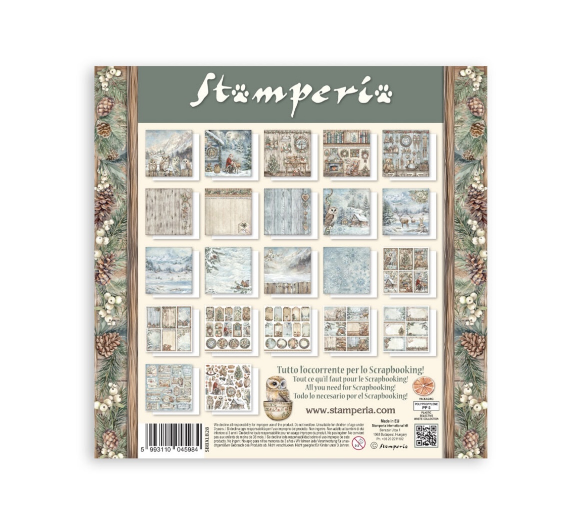 Stamperia Paper Pad 12X12 - The Owl's House (Single Face) - 2