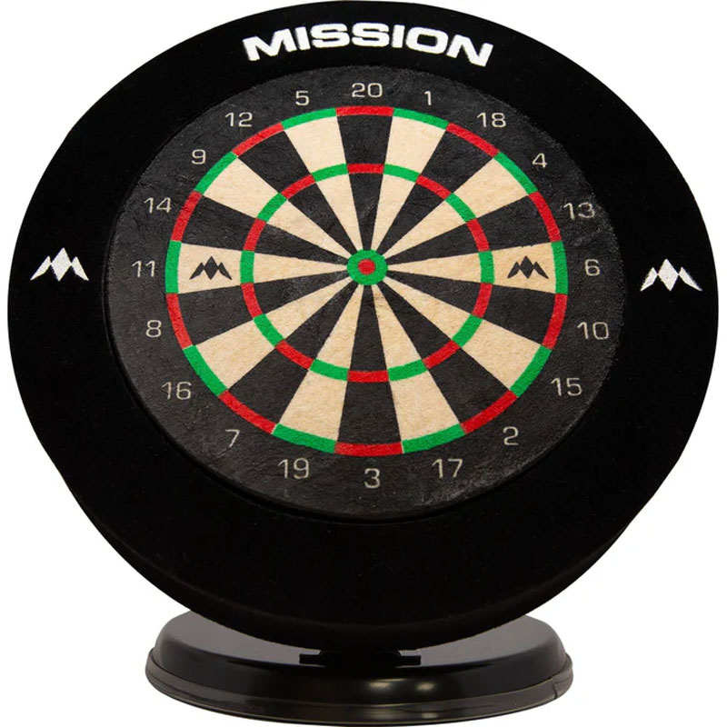 Mission Mini skrivbordsdarttavla komplett med väggskydd och 2 uppsättningar dartpilar. - 3