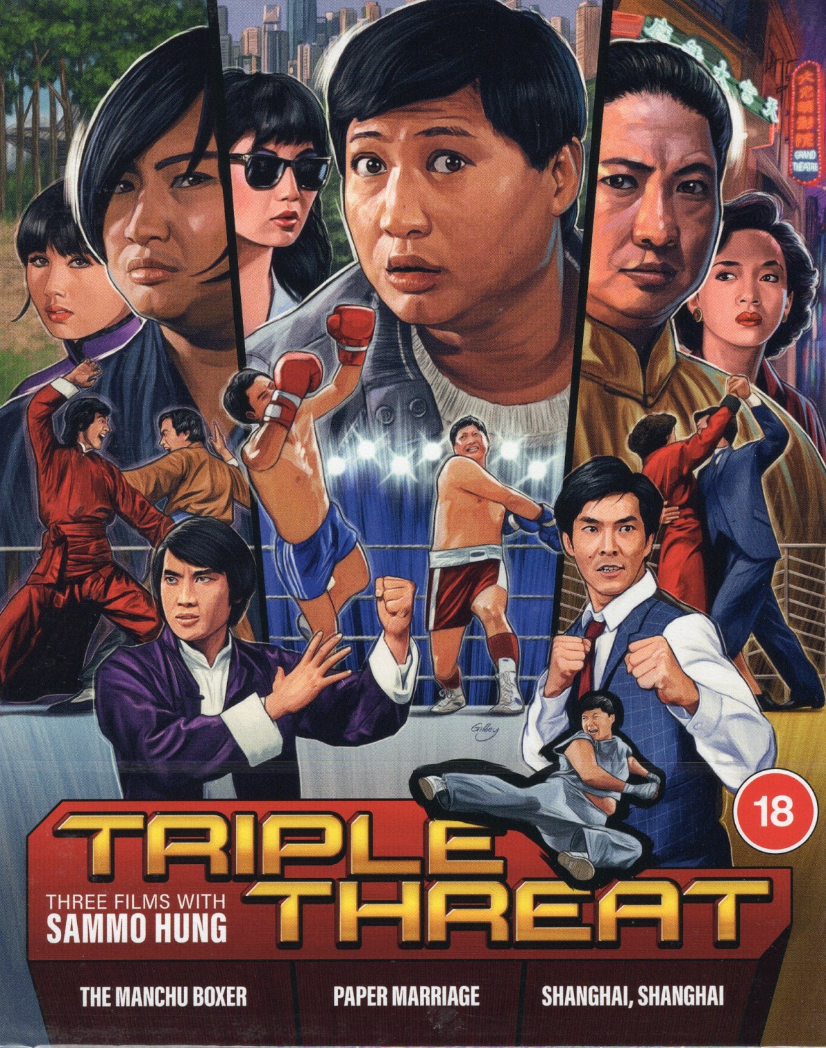 Triple Threat - Three Films with Sammo Hung (Limited Edition) (ej svensk text) (Blu-ray)