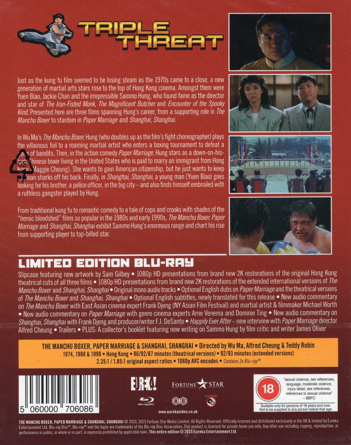 Triple Threat - Three Films with Sammo Hung (Limited Edition) (ej svensk text) (Blu-ray) - 2
