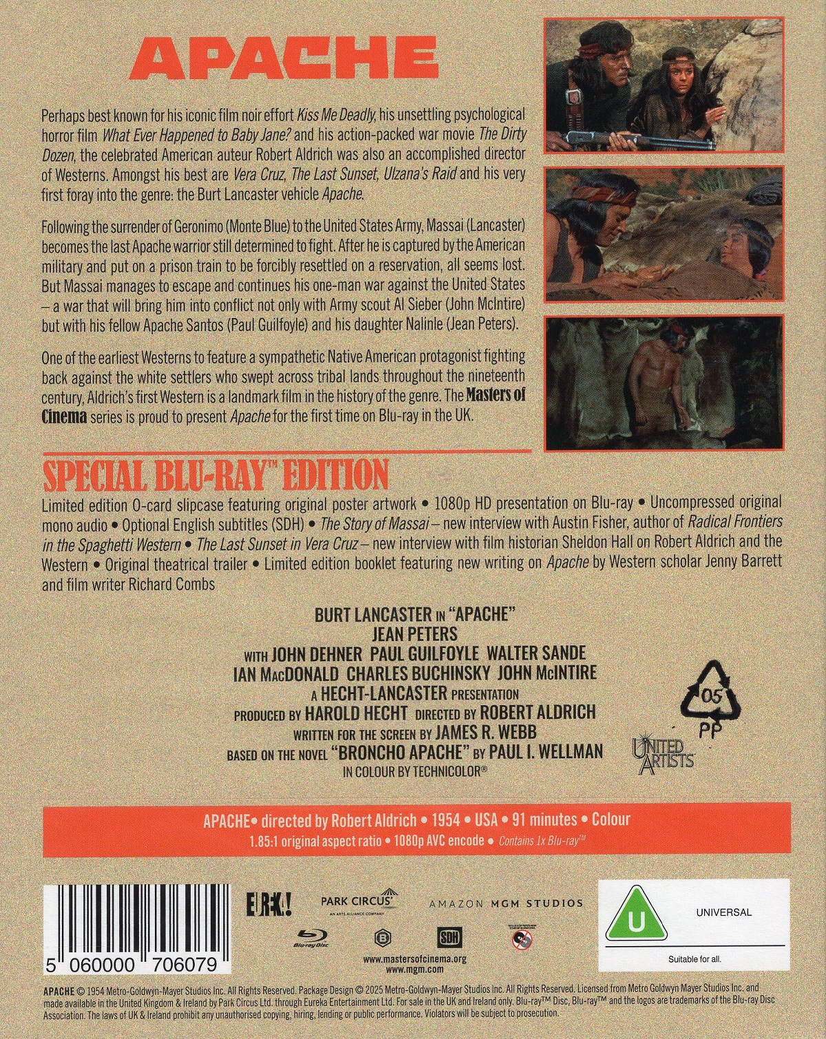 Apache (Limited Edition) (ej svensk text) (Blu-ray) - 2