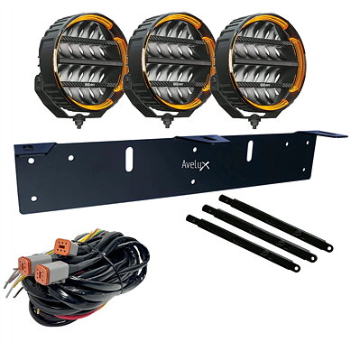 BriodLights Olympus 9 LED Ekstralys | Black | 3-pakke