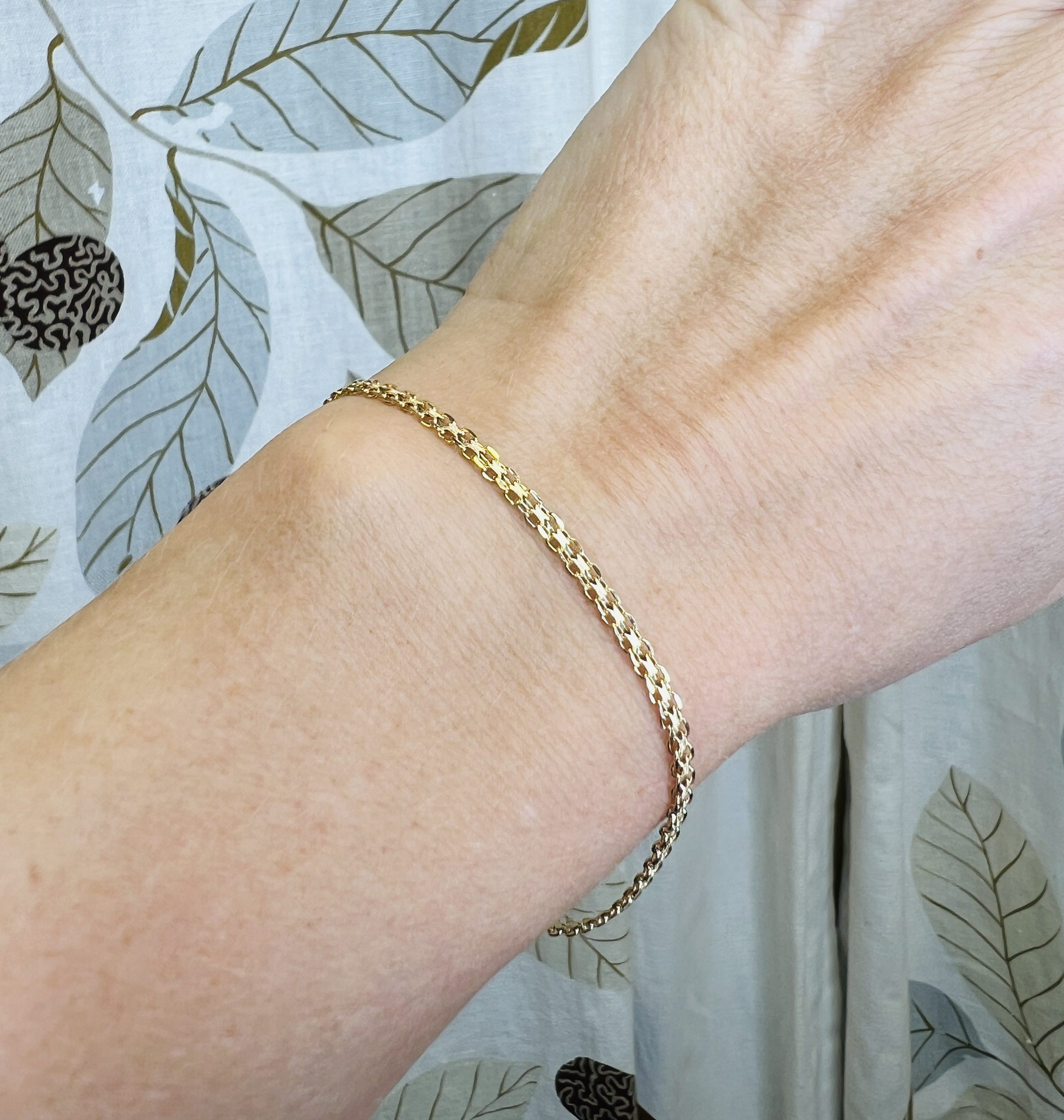 Kultainen rannerengas 18K TIGHT 18CM