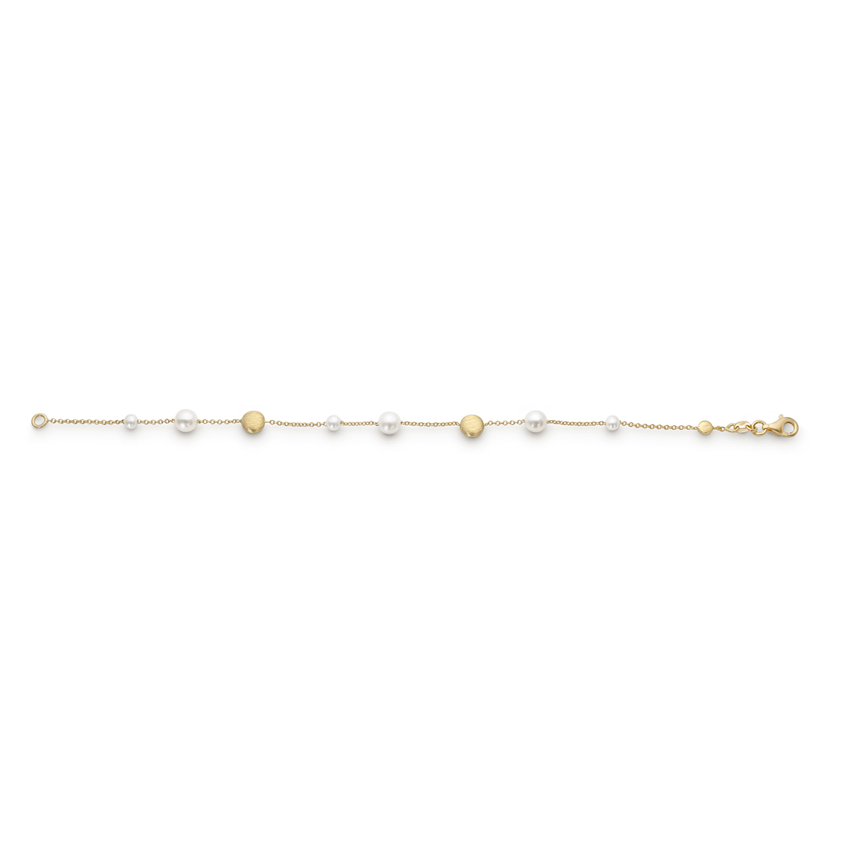Kultainen rannerengas 18K HELMI 3,5-4MM DOT