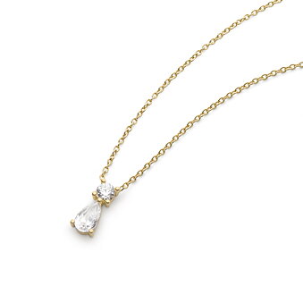 Kultainen kaulakoru 18K DROPPFORM CZ 42+3CM
