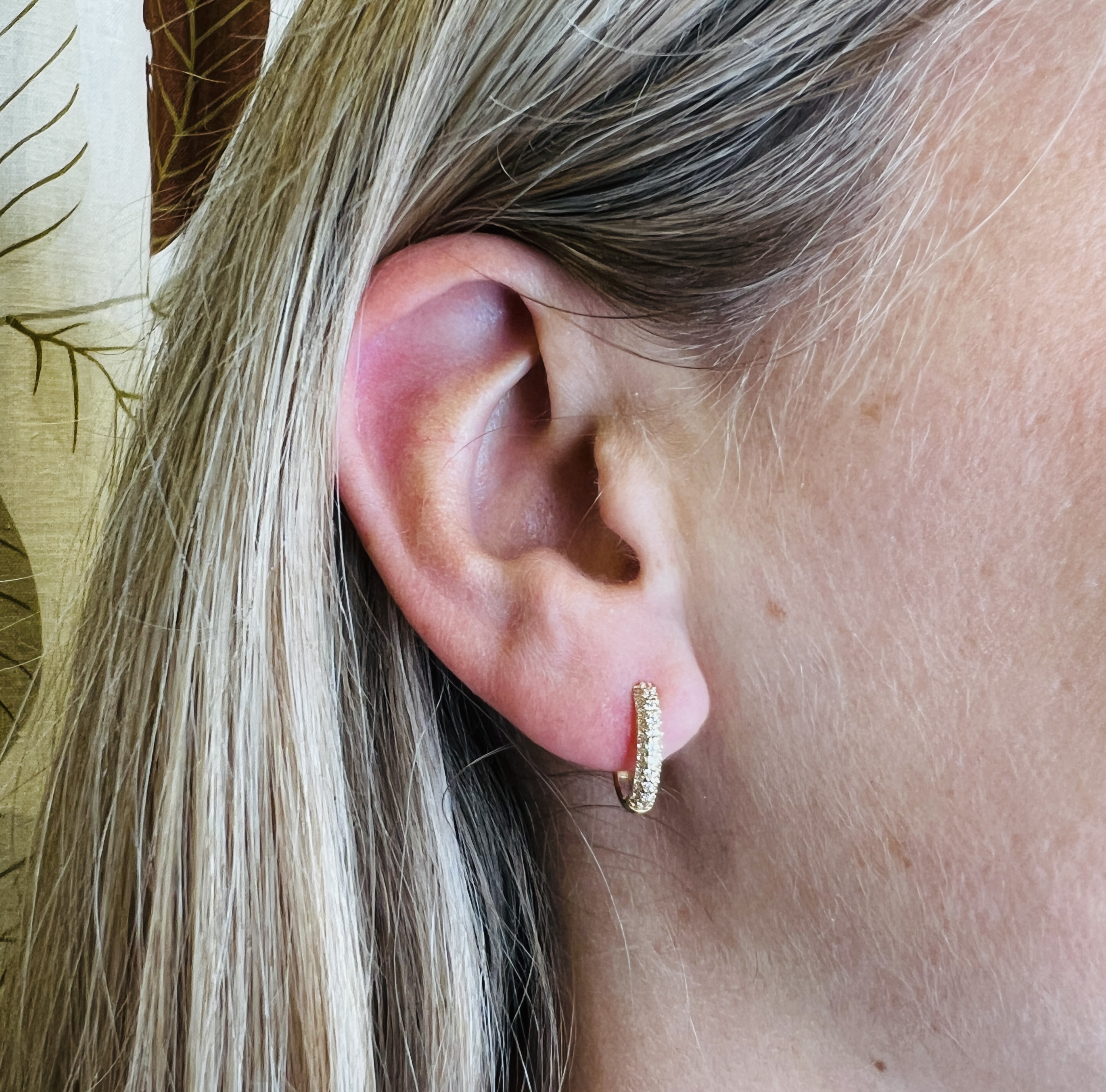Kultaiset korvakorut CREOL 18K CZ 12X13,5 - 2