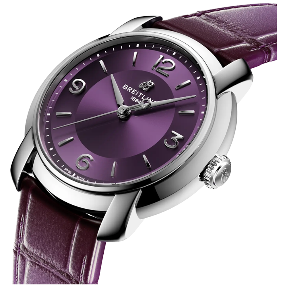 A10310121Q1P1 Breitling Lady Premier Automatic 36 lila profil