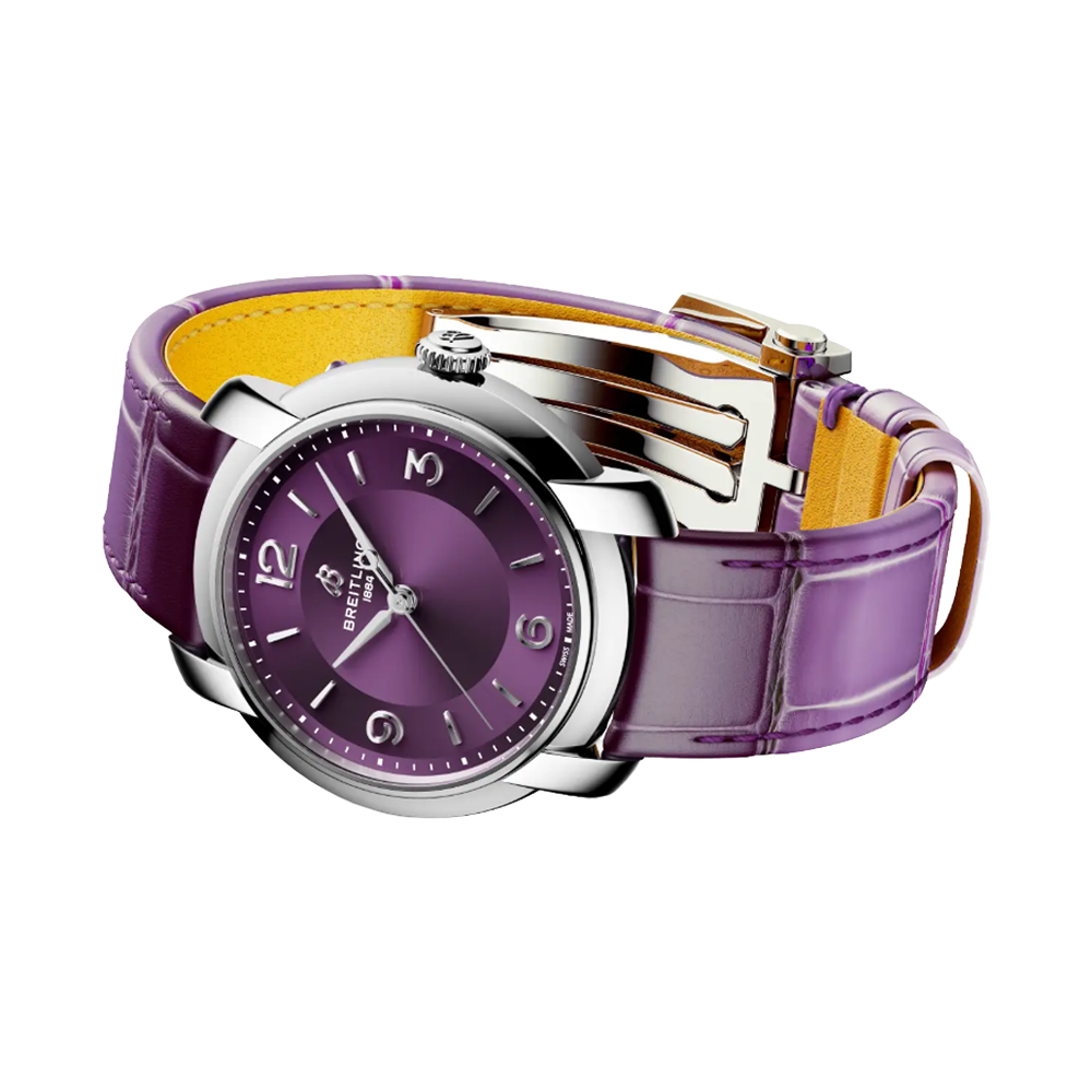 A10310121Q1P1 Breitling Lady Premier Automatic 36 lila sida