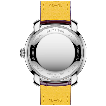 A10310121Q1P1 Breitling Lady Premier Automatic 36 lila baksida