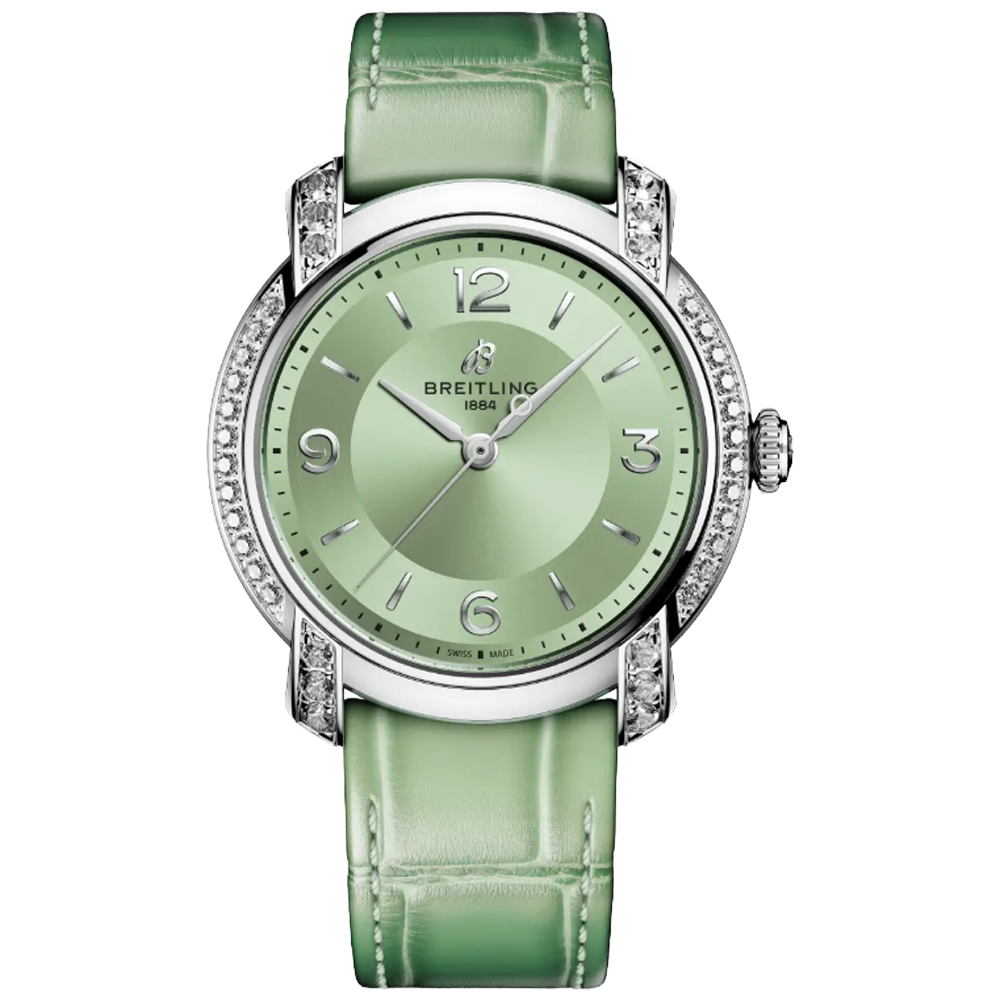 A10310671L1P1 Breitling Lady Premier Automatic 36 ljusgrön