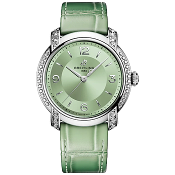 A10310671L1P1 Breitling Lady Premier Automatic 36 ljusgrön