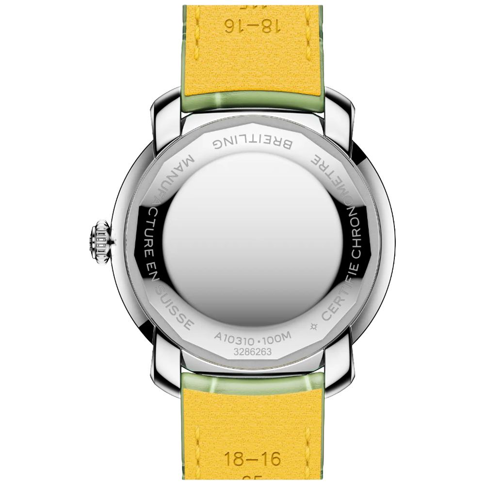 A10310671L1P1 Breitling Lady Premier Automatic 36 ljusgrön baksida