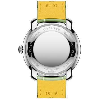 A10310671L1P1 Breitling Lady Premier Automatic 36 ljusgrön baksida