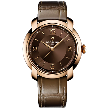 R10310121Q1P1 Breitling Lady Premier Automatic 36 guld brun