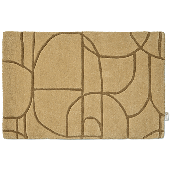 Dörrmatta Modern Abstract Mustard 60x90cm