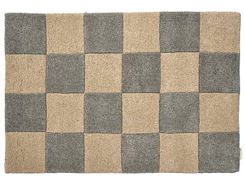 Dörrmatta Square Grå/Natur 60x90cm