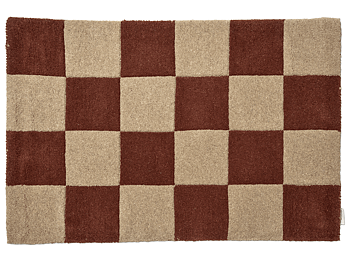 Dörrmatta Square Terracotta/Natur 60x90cm